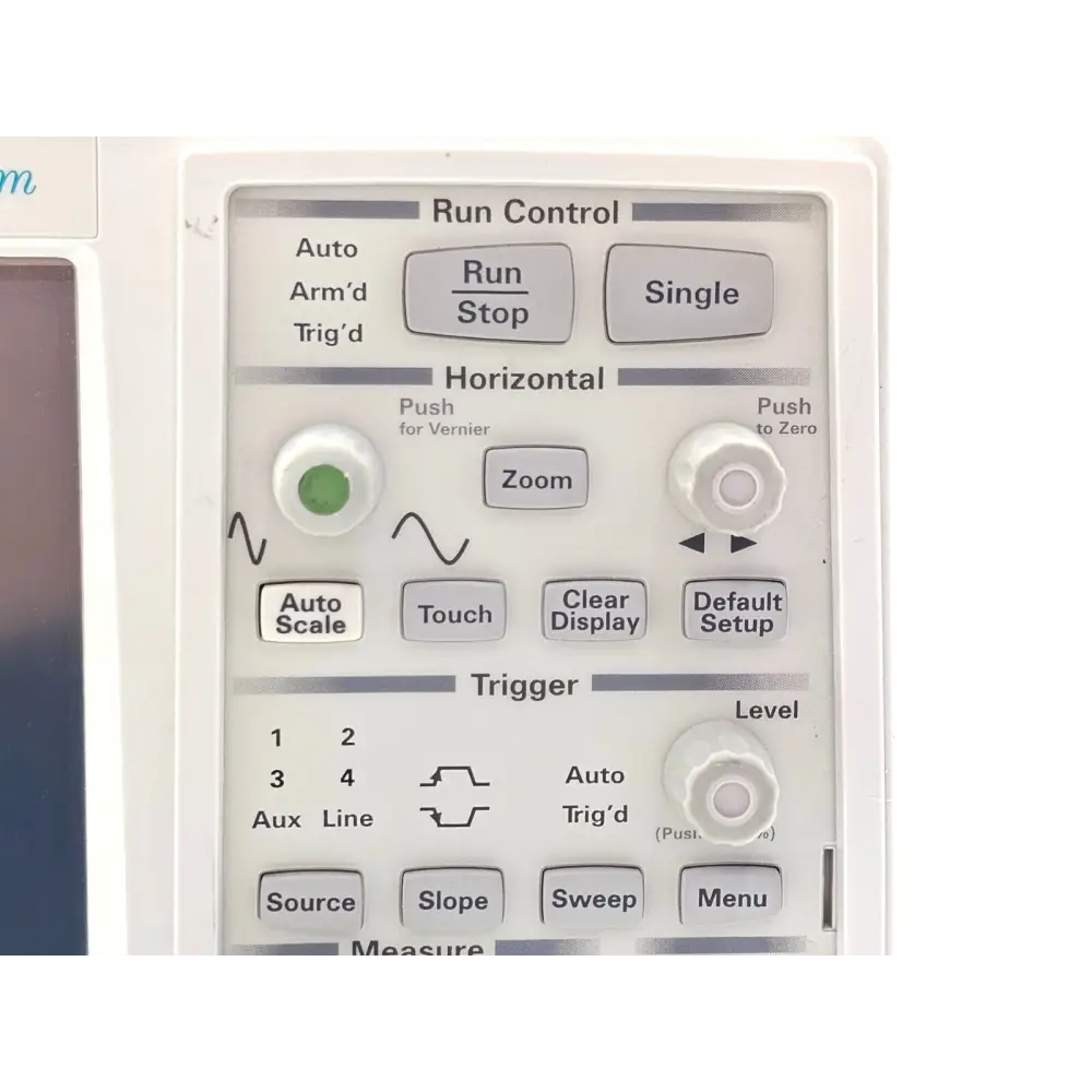 Keysight DSO9404A self-test results screen on display