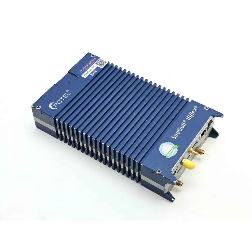 PCTEL SeeGull IBflex unit top view showing dual RF port connectors