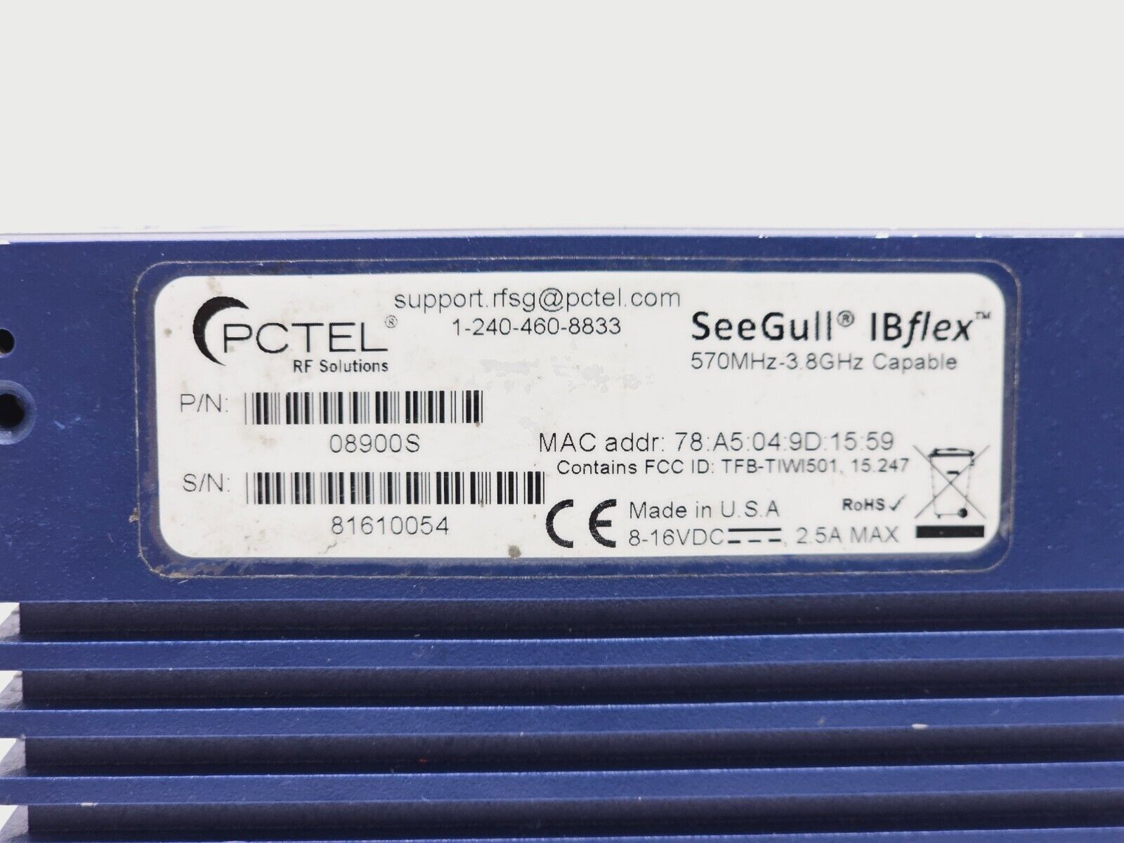 FOR PARTS/REPAIR PCTEL SeeGull IBflex 570MHz - 3.8 GHz Capable