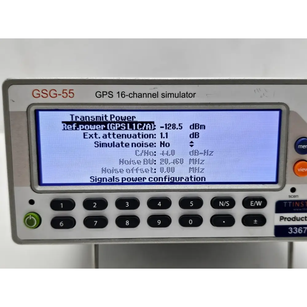 Spectracom GSG-55E unit showing general cosmetic condition