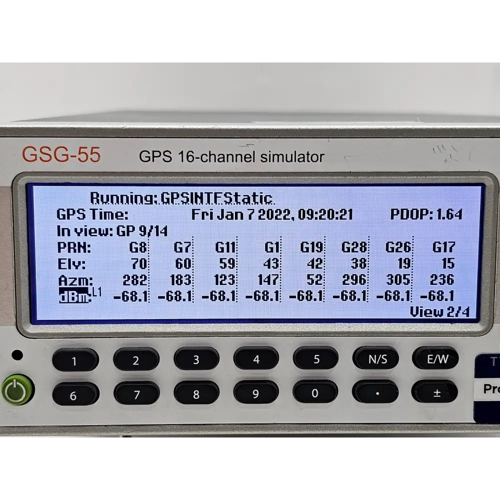 Spectracom GSG-55 GPS simulator overall unit condition view