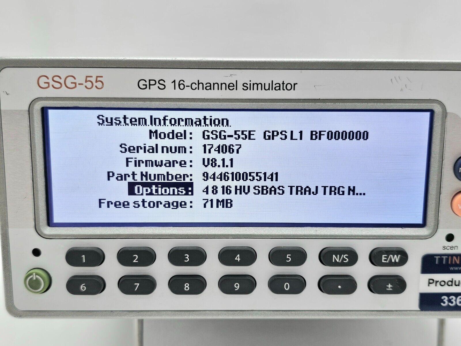 FOR PARTS/REPAIR Spectracom GSG-55 GPS 16 Channel Simulator GSG-55E