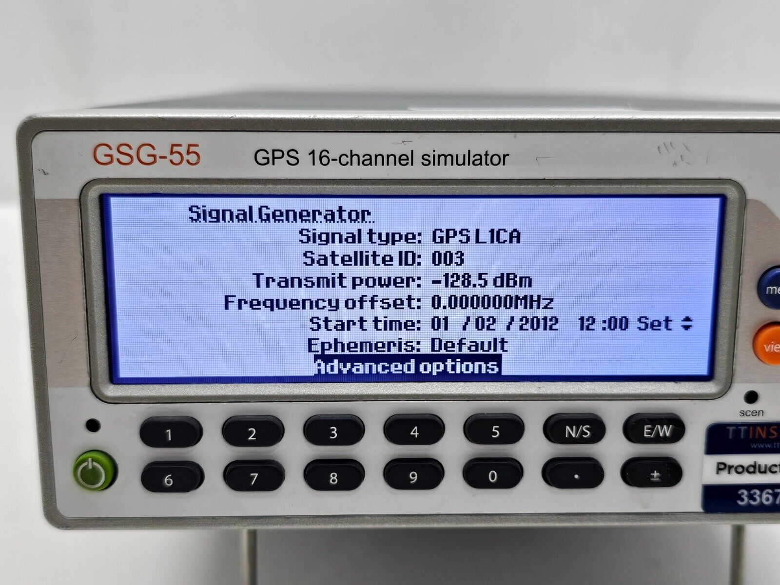 FOR PARTS/REPAIR Spectracom GSG-55 GPS 16 Channel Simulator GSG-55E