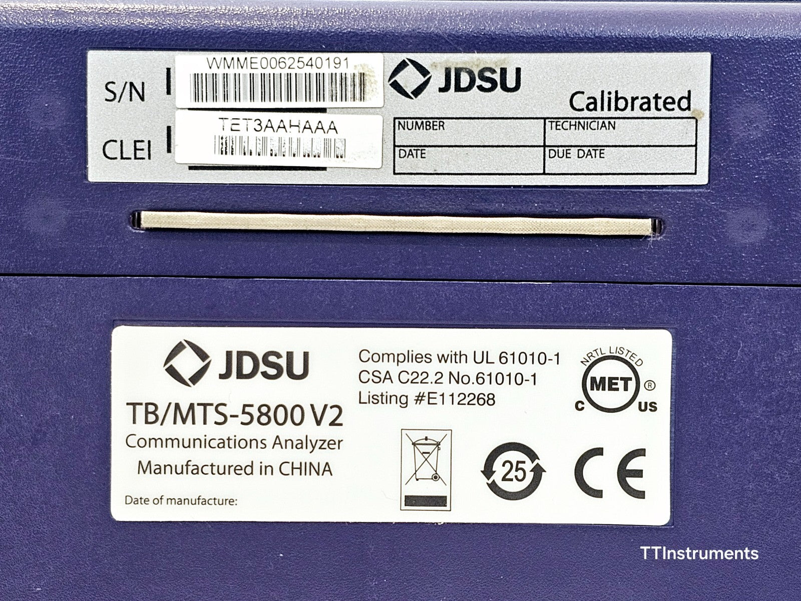 FOR PARTS Viavi JDSU MTS 5800 v2 w/ 5822P Network Tester LOADED with Options