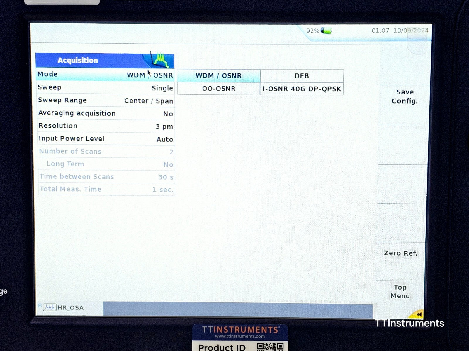 FOR PARTS Viavi MTS 6000A V2 w/ OSA610 High Resolution Optical DWDM Analyzer