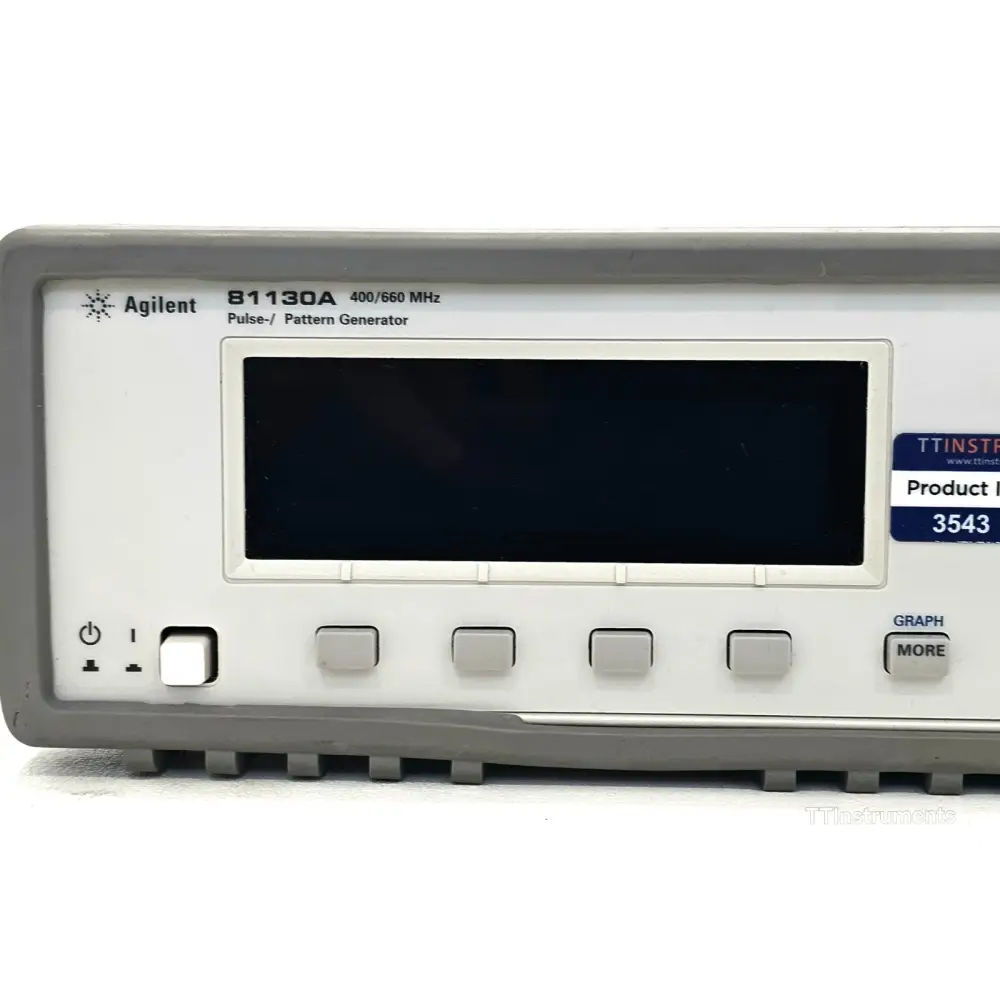 Agilent 81130A module bay and front panel for parts inspection