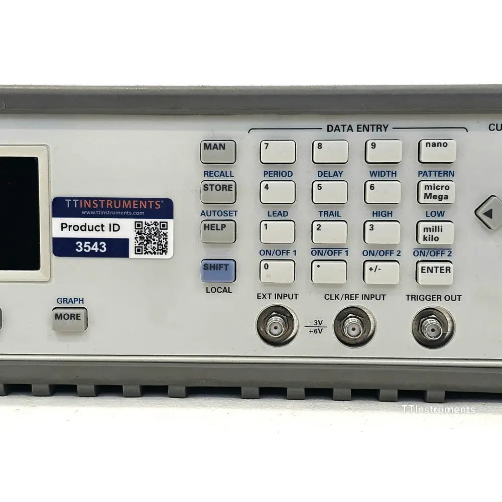 Agilent 81130A top view showing instrument housing and ventilation