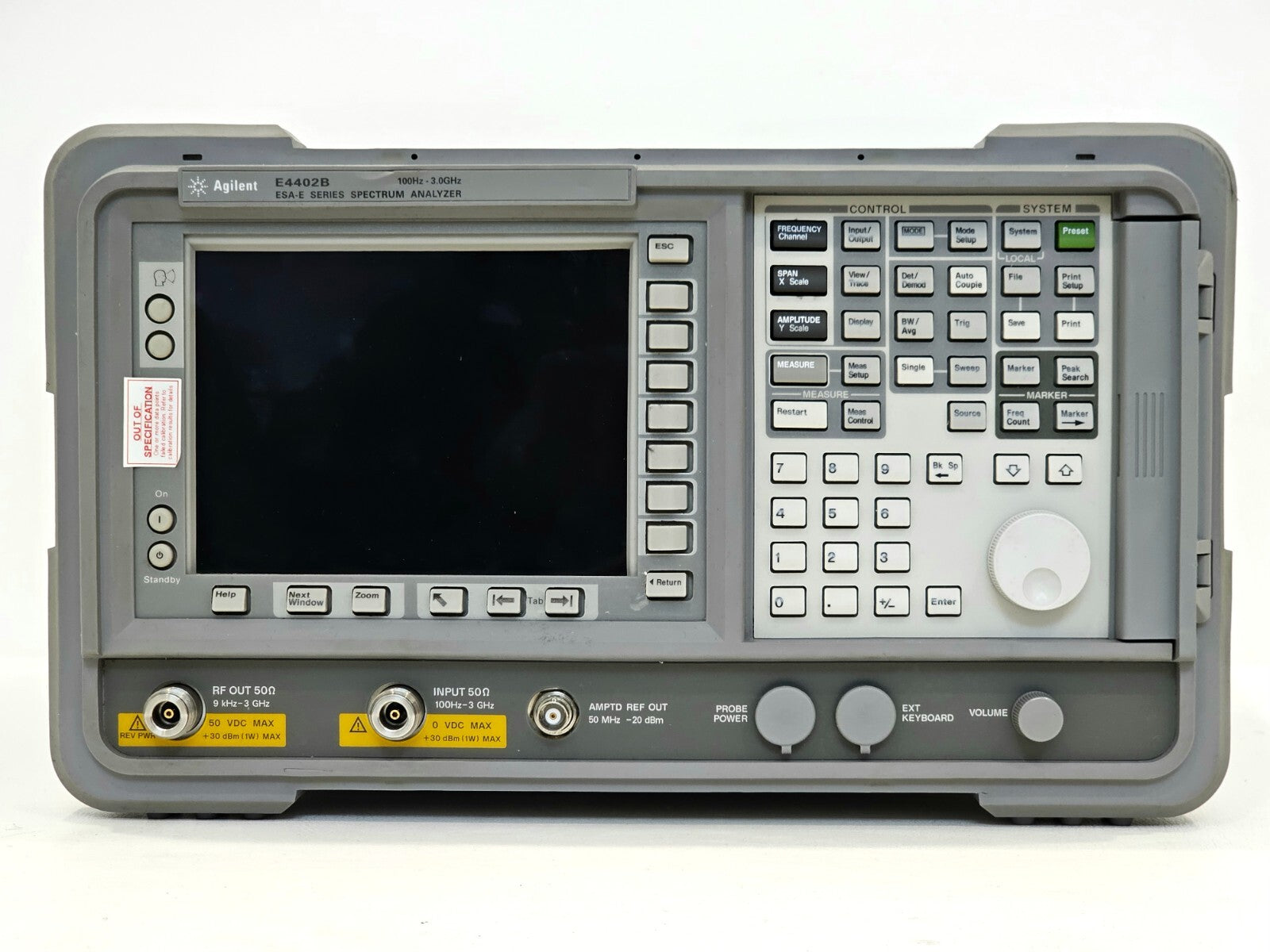 FOR REPAIR Agilent E4402B ESA-E Series Spectrum Analyzer 100Hz - 3.0GHz