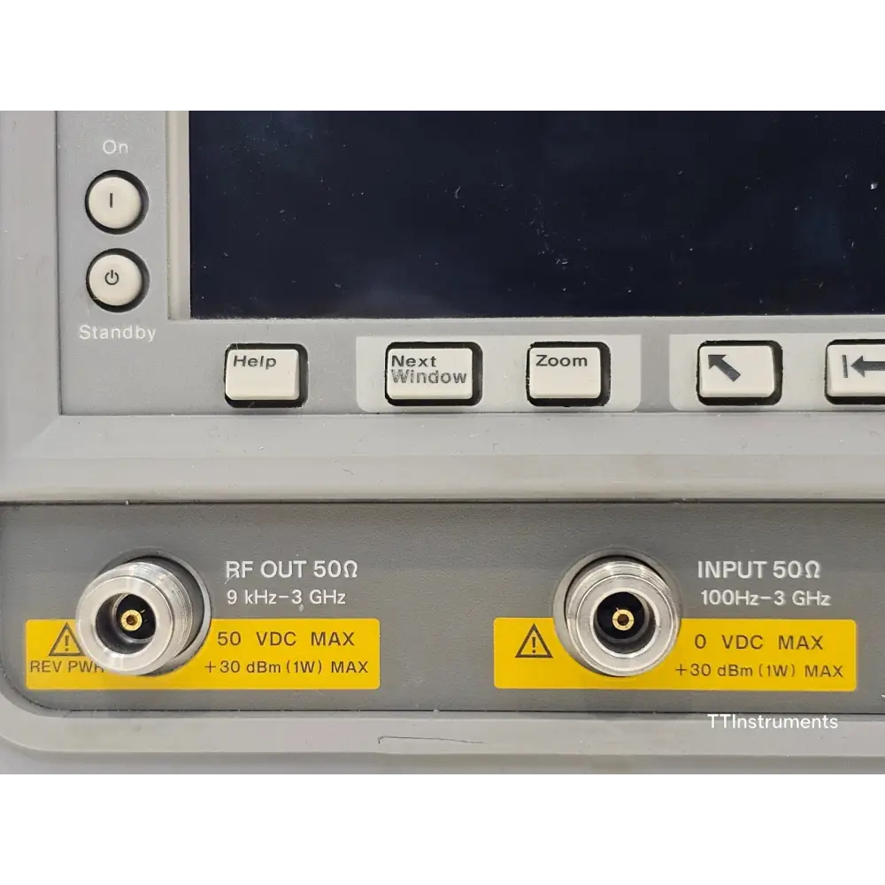 Agilent E4402B Spectrum Analyser top view showing ventilation