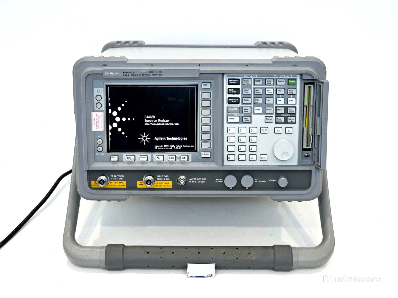 FOR REPAIR Agilent E4402B ESA-E Series Spectrum Analyzer 100Hz - 3.0GHz