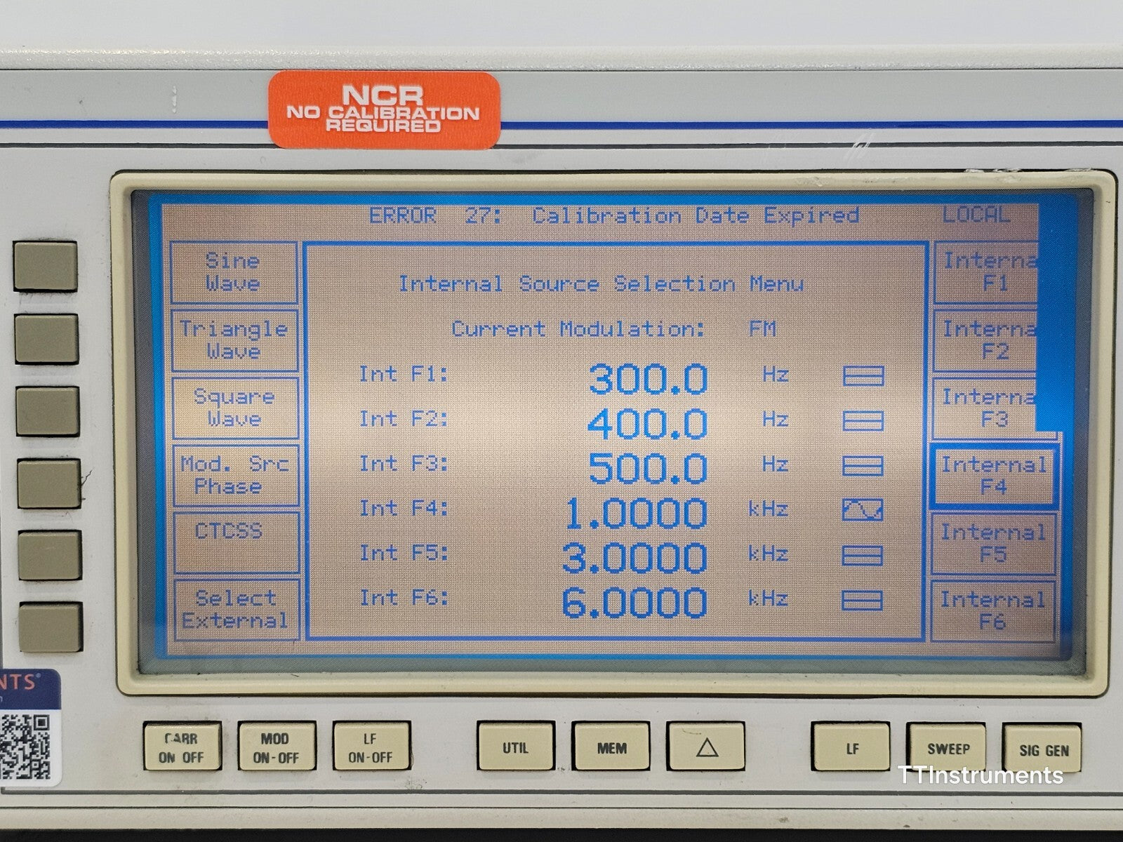 FOR REPAIR IFR 2032 10 kHz - 5.4 GHz Signal Generator