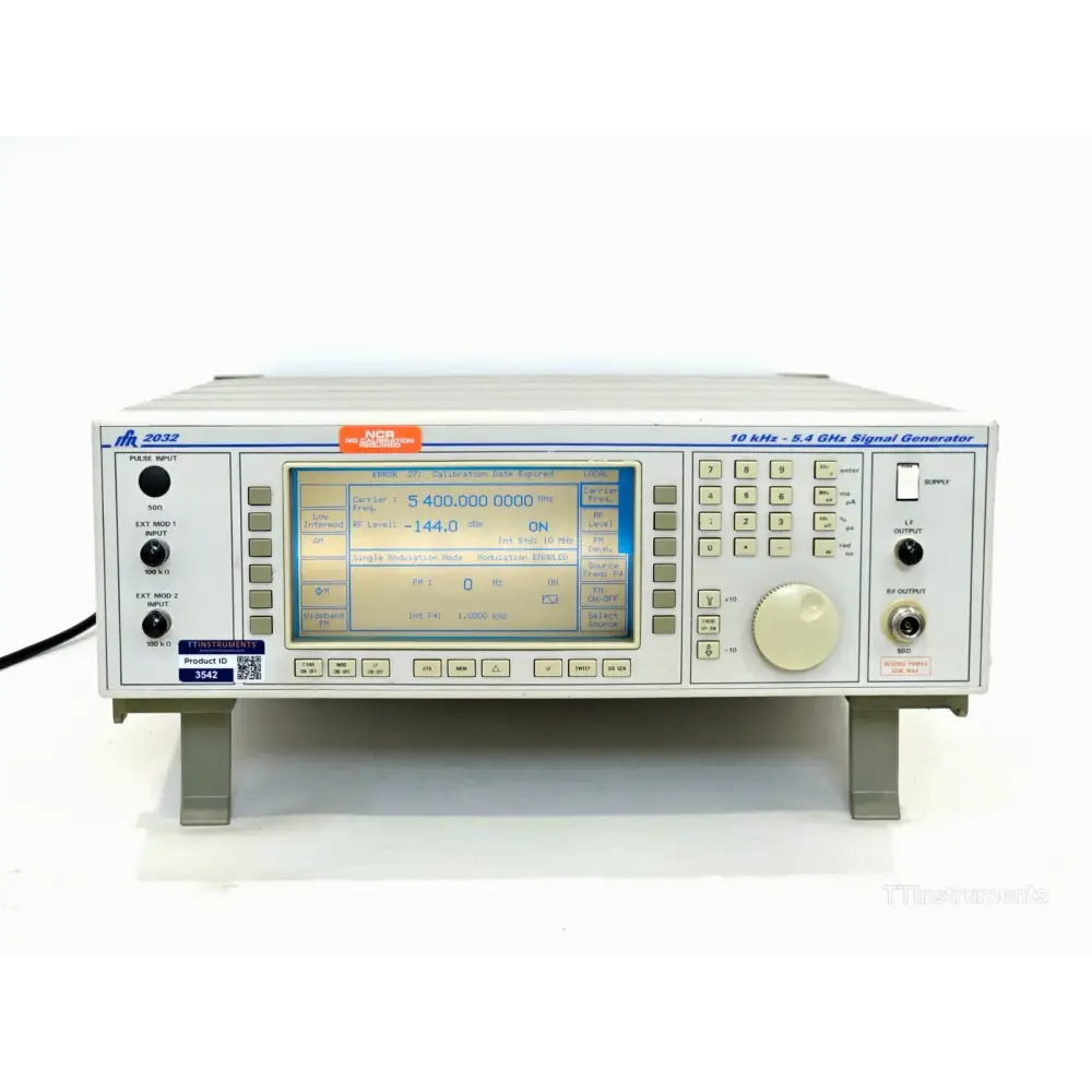 IFR 2032 10 kHz to 5.4 GHz signal generator front panel view