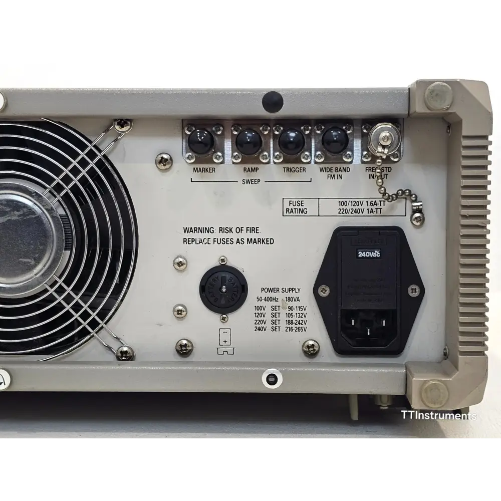 IFR 2032 signal generator keypad and function buttons close-up