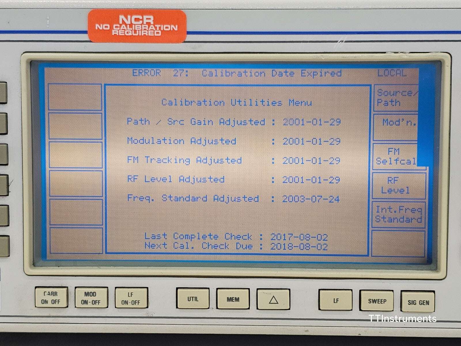 FOR REPAIR IFR 2032 10 kHz - 5.4 GHz Signal Generator