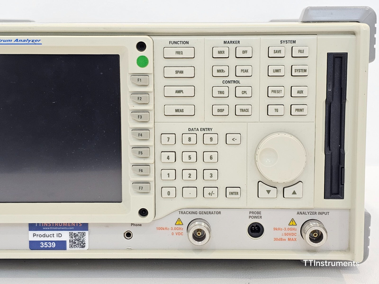 FOR REPAIR IFR 2399B 9 kHz to 3 GHz Spectrum Analyzer Opt 05/11