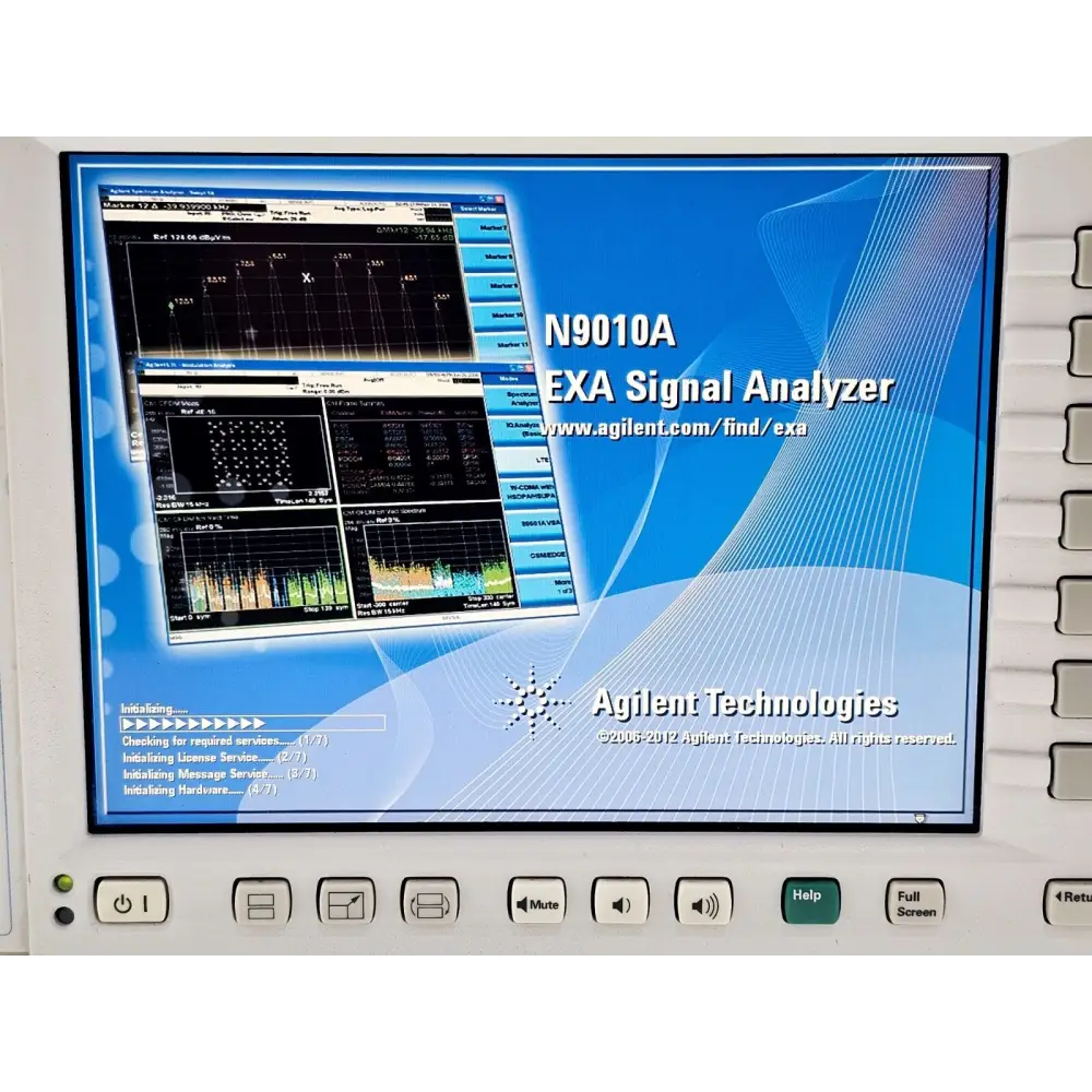 N9010A EXA analyzer rear panel connector and GPIB port close-up