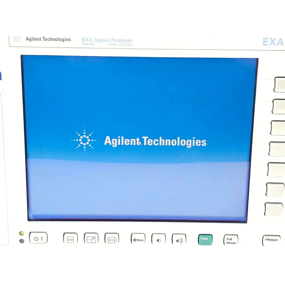 Keysight Agilent N9010A serial number and options label detail