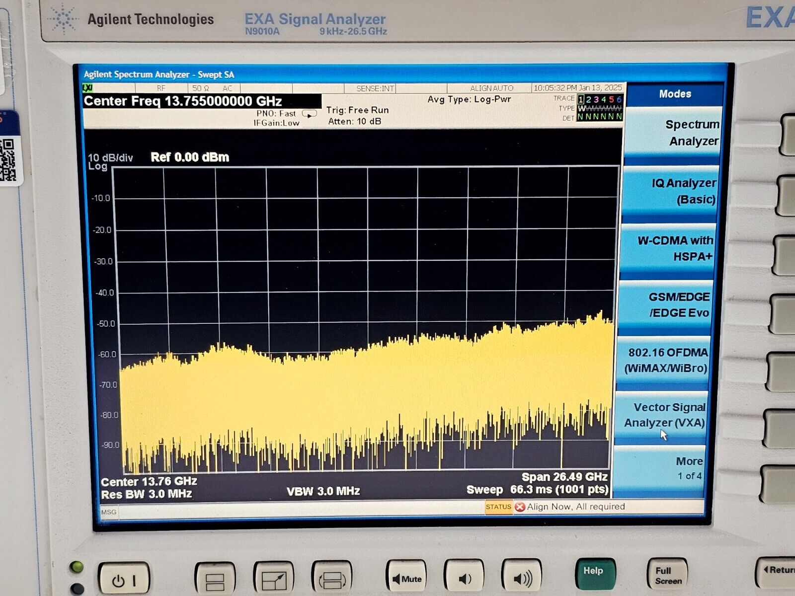 FOR REPAIR Keysight Agilent N9010A EXA Singal Analyzer 9kHz-26.5GHz with Options