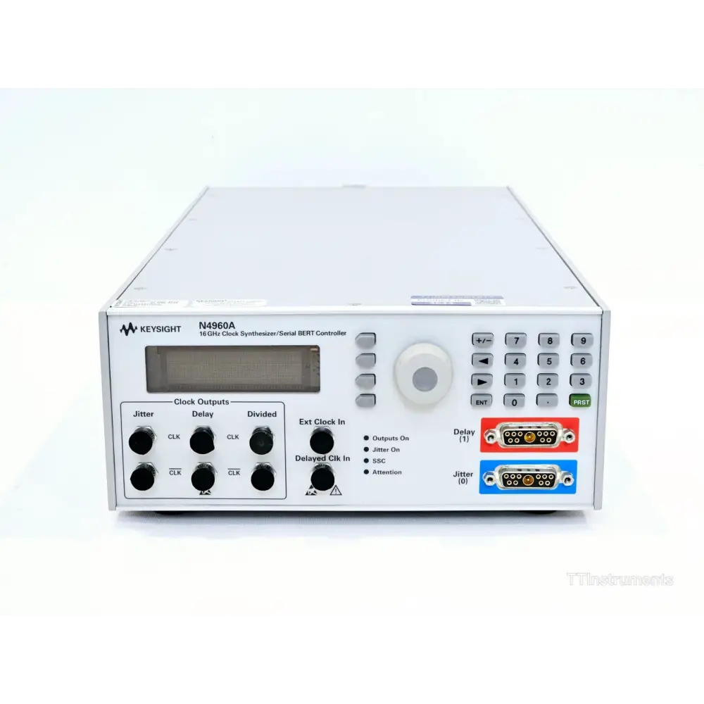 Keysight N4960A 16 GHz Clock Synthesizer Serial BERT Controller front panel view