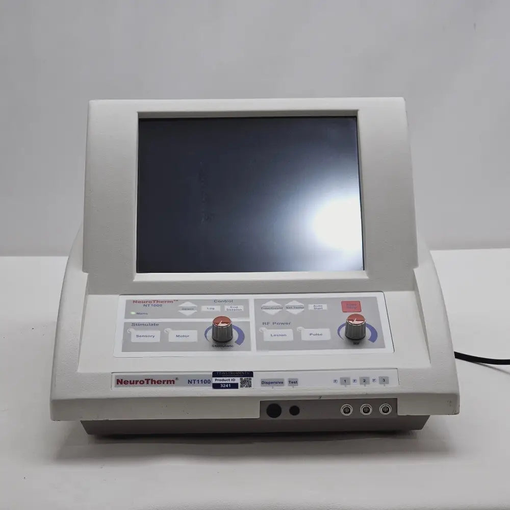 NeuroTherm NT1100 Radiofrequency Generator front panel view, for parts or repair