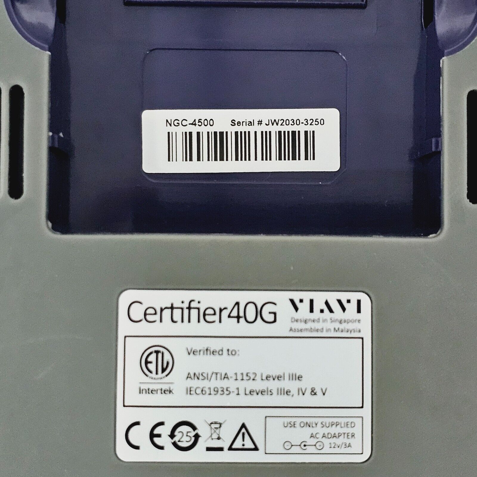 FOR REPAIR Viavi JDSU 40G Cable Certifier NGC-4500 Mainframes Local & Remote