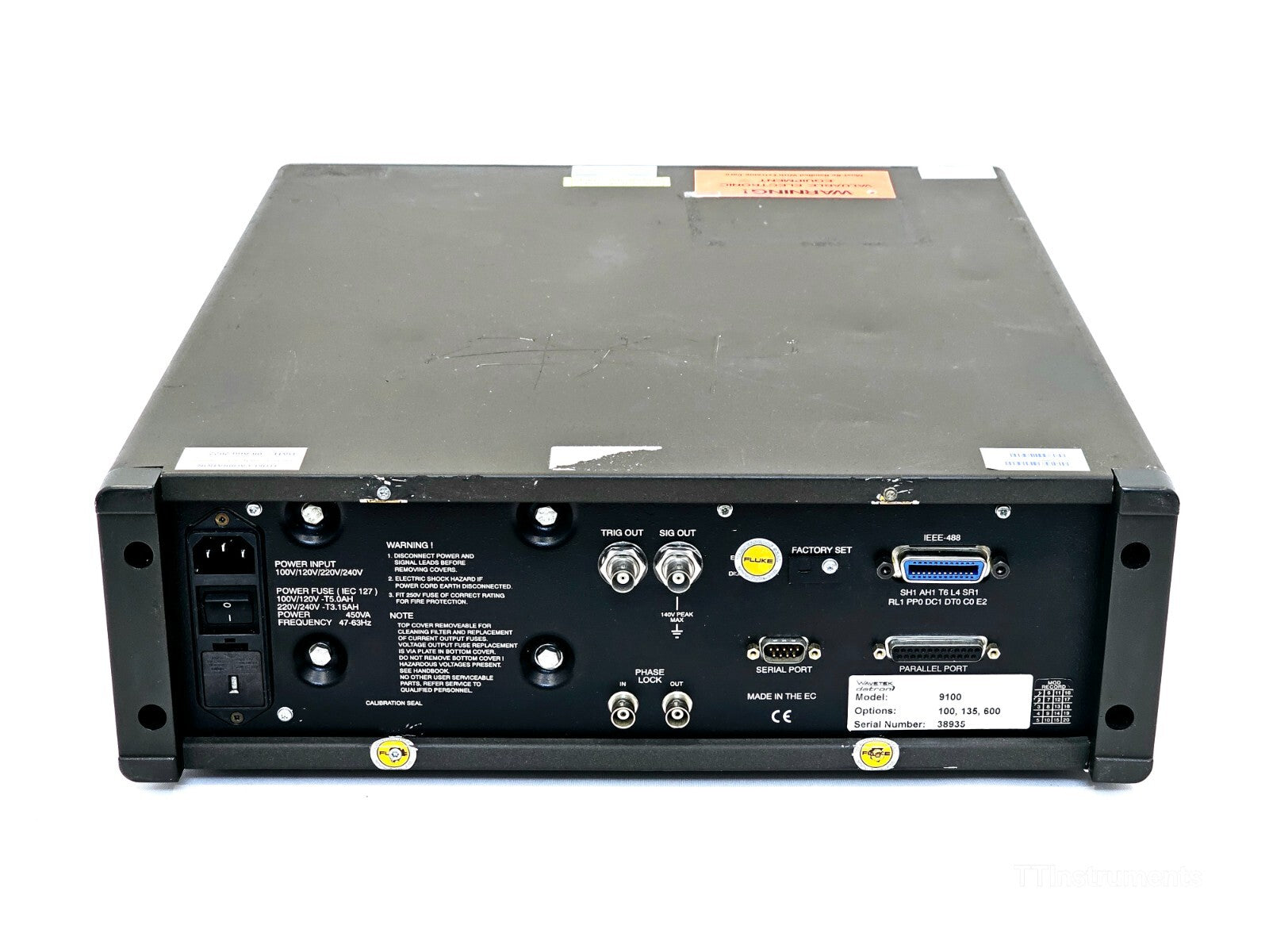 FOR REPAIR Wavetek 9100 Calibration System + 9105 with Options 100 35 600