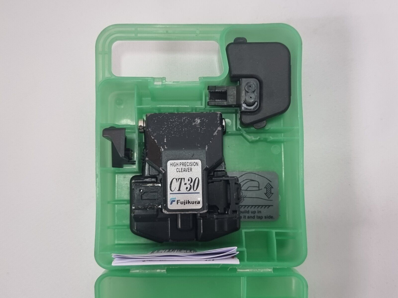 Fujikura 12S SM MM Fiber Fusion Splicer w/ CT-30 Cleaver & Fiber Holders FSM 12S