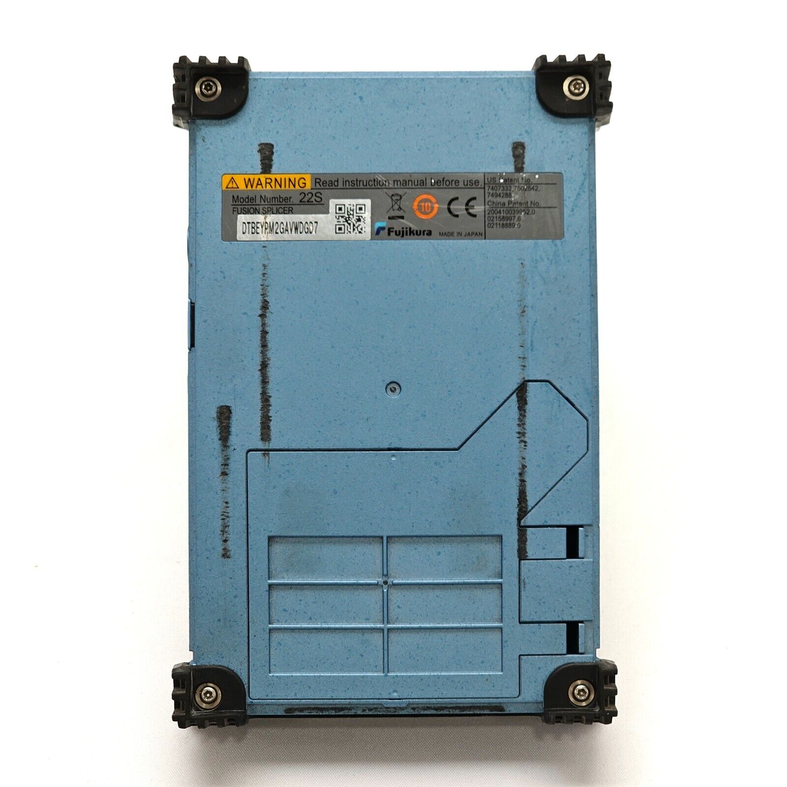 Fujikura 22S unit label showing model number and serial information