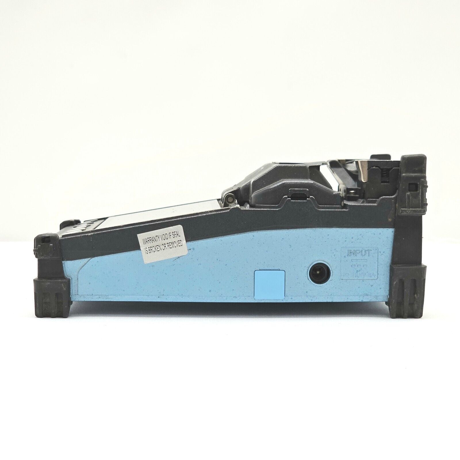 Fujikura 22S splicer rear view showing ports and connectors