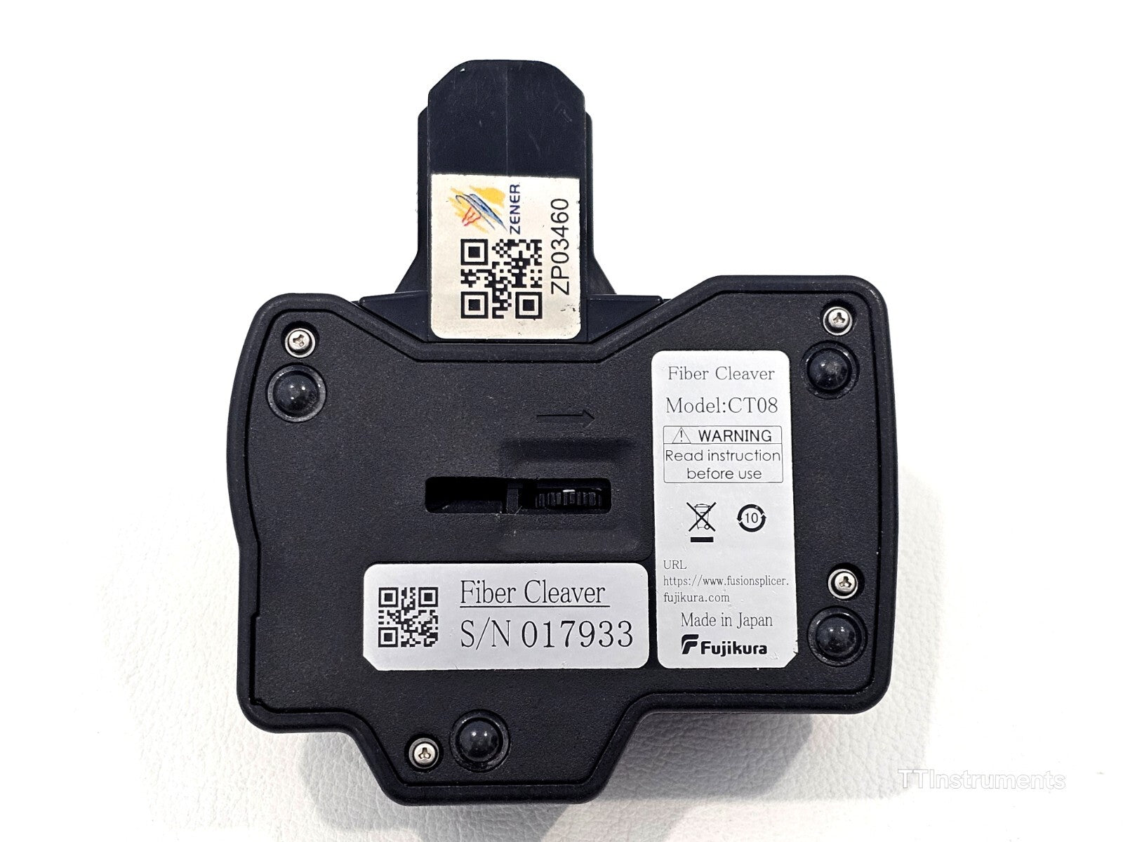 Fujikura CT08 SM MM High Precision Fiber Optic Cleaver w/ Guide Plate CT-08