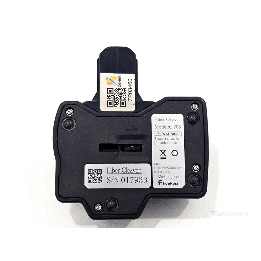Fujikura CT-08 fiber optic cleaver with carry case and included accessories
