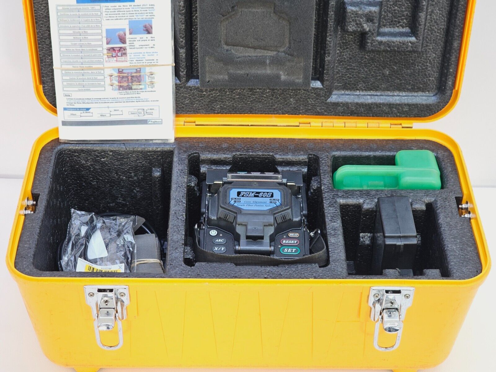 Fujikura FSM-60S Fiber Optic SM MM Splicer + CT-30 Cleaver 60S ARC 46411
