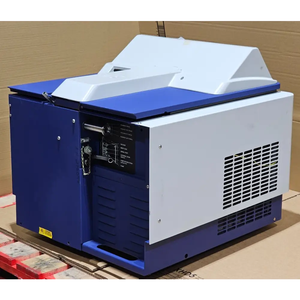 Genevac HT-4X side profile showing benchtop footprint and casing
