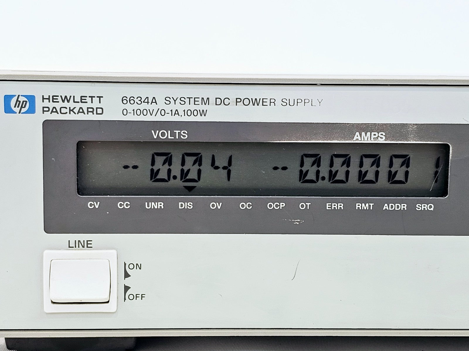 HP Agilent 6634A DC Power Supply 0-100V 0-1A 100W