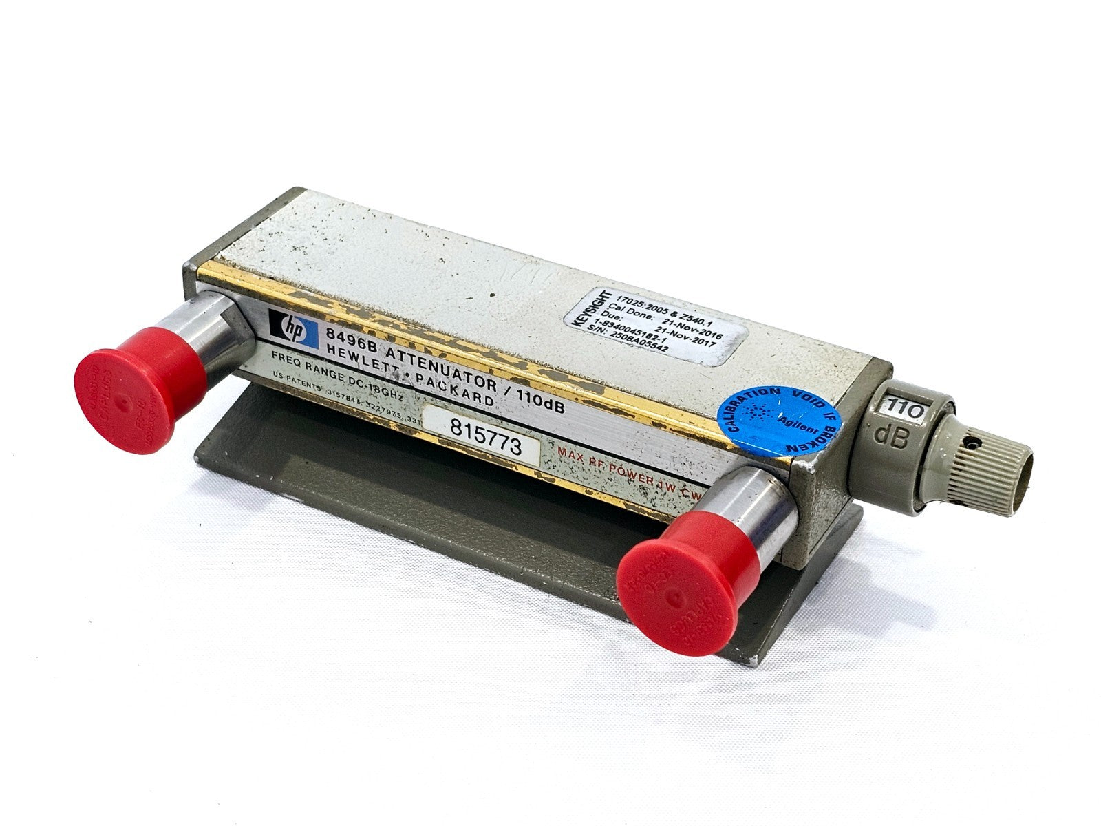 HP Agilent 8496B Manual Attenuator 18 GHz 110 dB