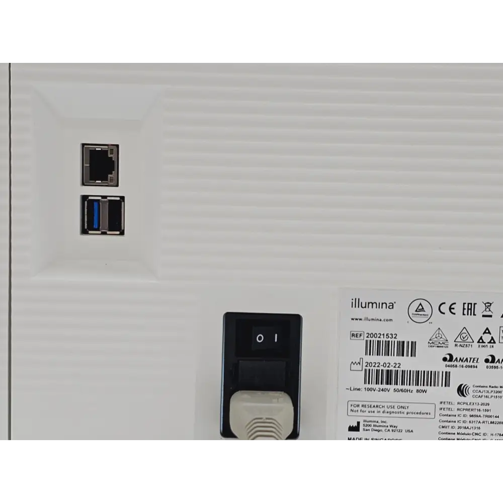 Illumina iSeq 100 sequencer overhead top-down view
