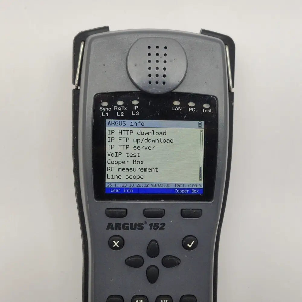 Intec Argus 152 rear panel and battery compartment detail