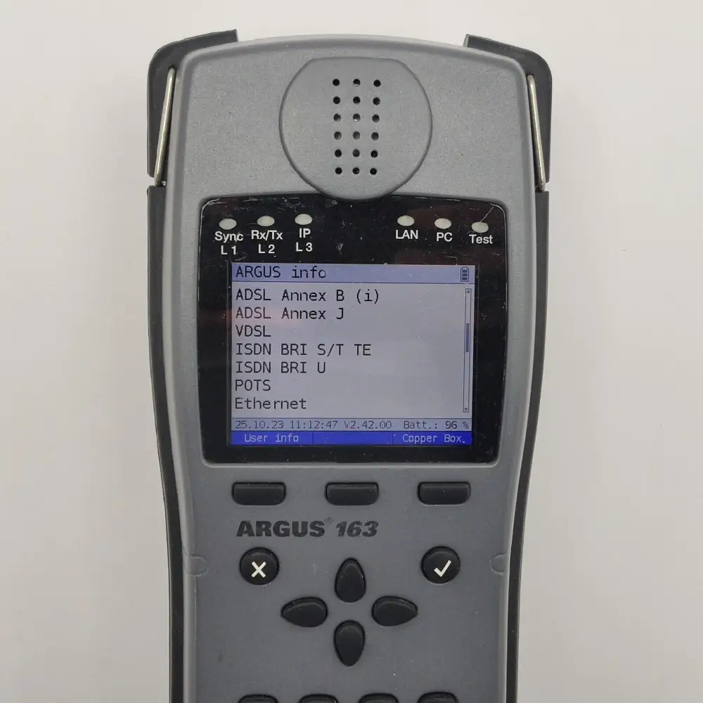 Intec Argus 163 tester with V3 Copper Box accessory alongside