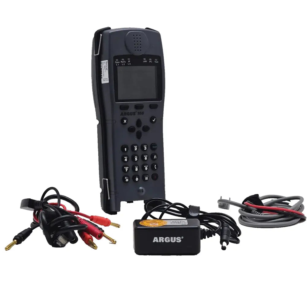 Intec Argus 165 multiservice access tester front view showing display and keypad