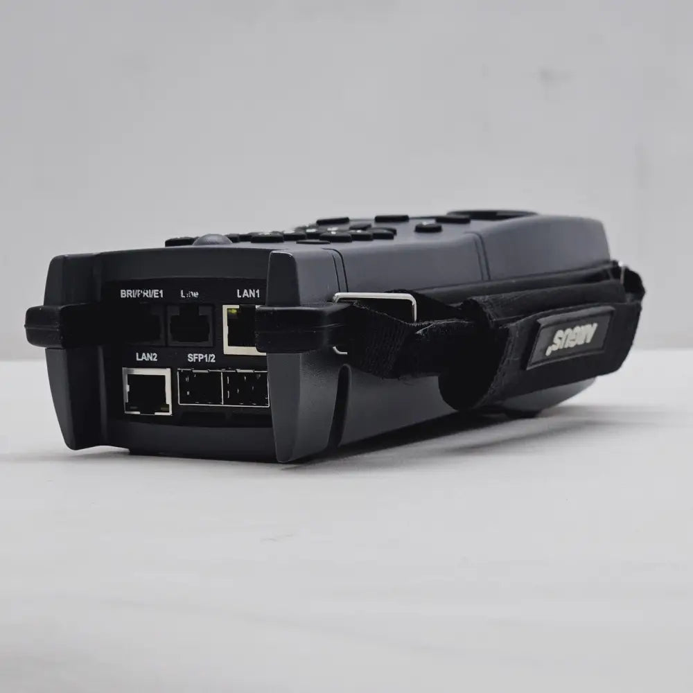Intec Argus 165 showing VoIP test menu on colour touchscreen