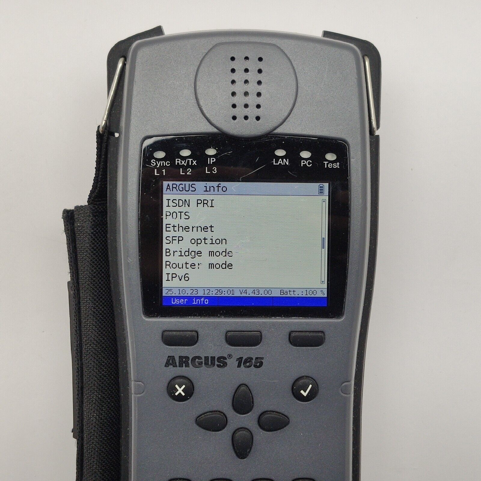 Intec Argus 165 VDSL ADSL SHDSL Ethernet RFC 2544 w/ Options SFP TDR + V3 Copper Box
