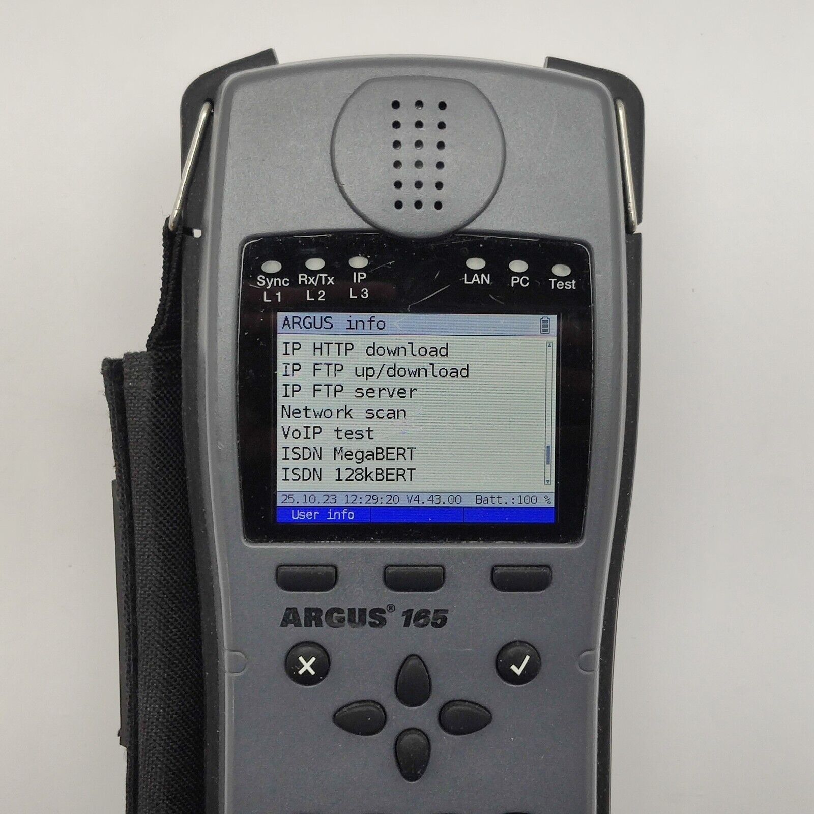 Intec Argus 165 VDSL ADSL SHDSL Ethernet RFC 2544 w/ Options SFP TDR + V3 Copper Box