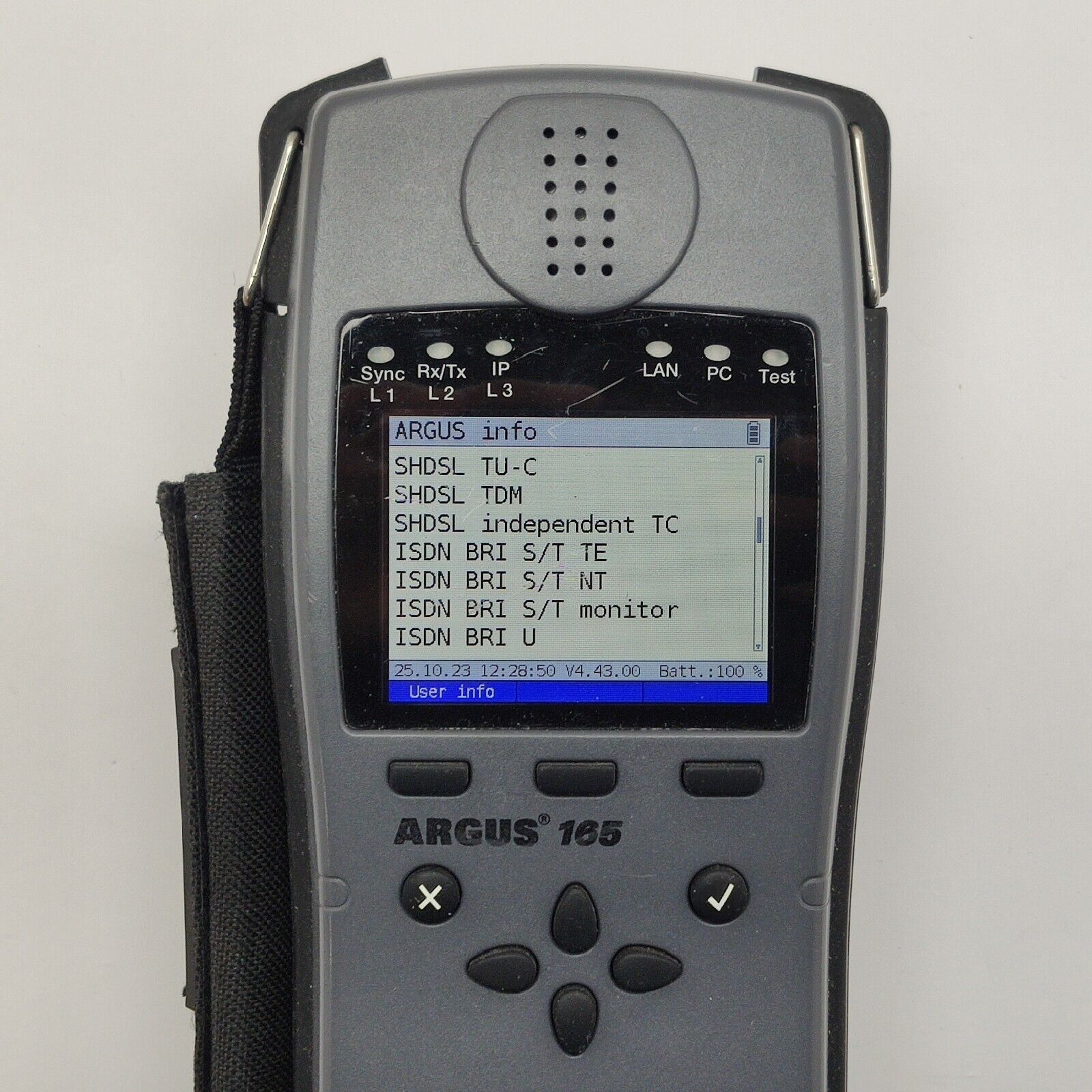 Intec Argus 165 VDSL ADSL SHDSL Ethernet RFC 2544 w/ Options SFP TDR + V3 Copper Box