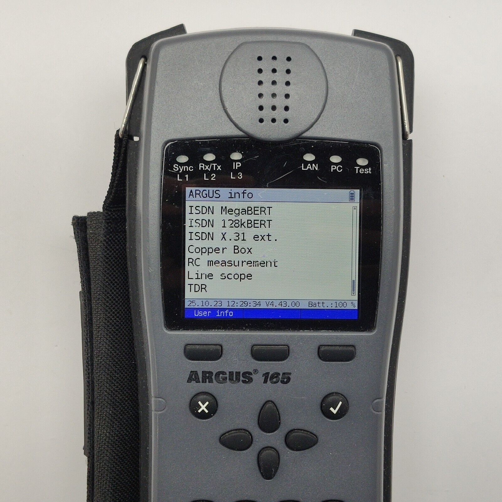 Intec Argus 165 VDSL ADSL SHDSL Ethernet RFC 2544 w/ Options SFP TDR + V3 Copper Box
