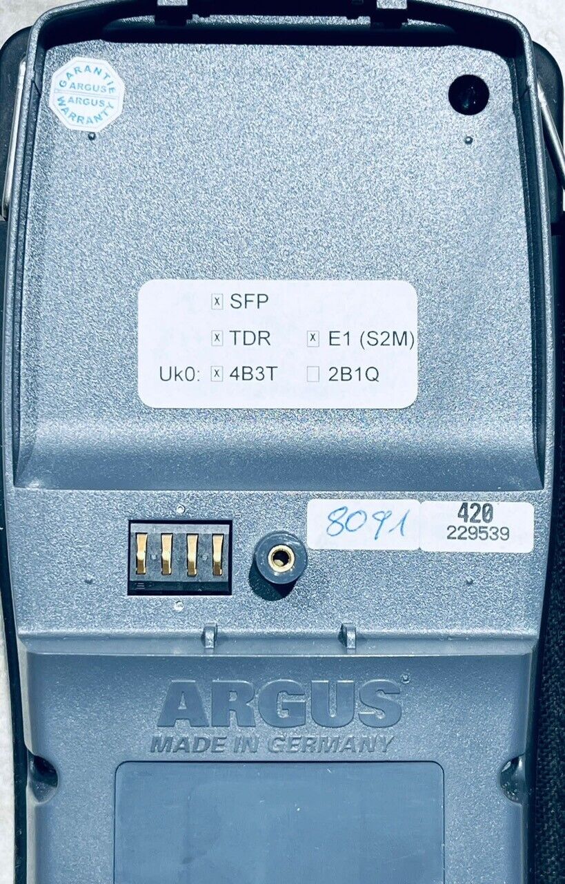 Intec Argus 165 VDSL ADSL SHDSL Ethernet RFC 2544 w/ Options SFP TDR + V3 Copper Box