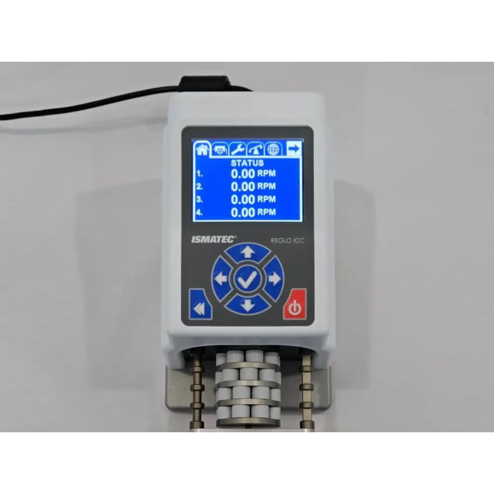 Ismatec Reglo ICC 4-channel pump with power supply and USB cable accessories