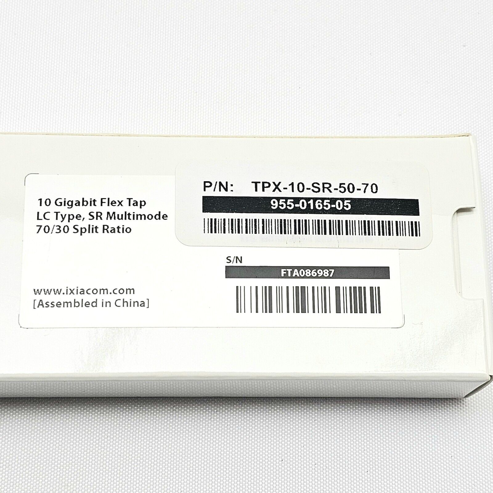 IXIA TPX-10-SR-50-70 10 Gigabit Flex Tap LC Type SR Multimode 70/30 Split Ratio