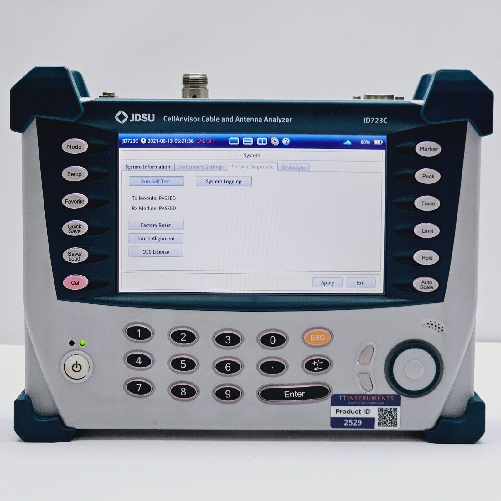 JDSU JD723C CellAdvisor Base Station Analyzer 2.7 GHz w/ JD72450509 Calibrator