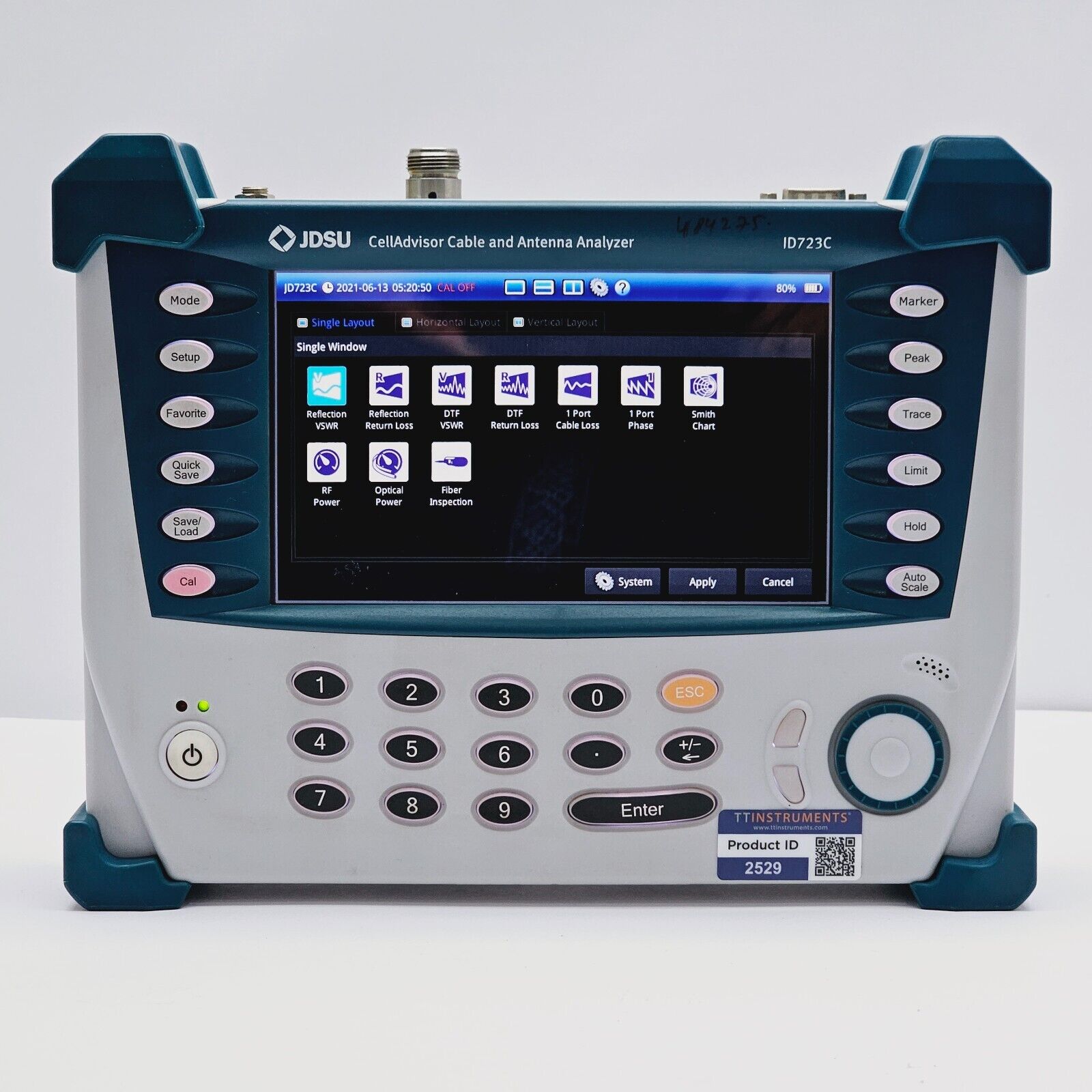 JDSU JD723C CellAdvisor Base Station Analyzer 2.7 GHz w/ JD72450509 Calibrator