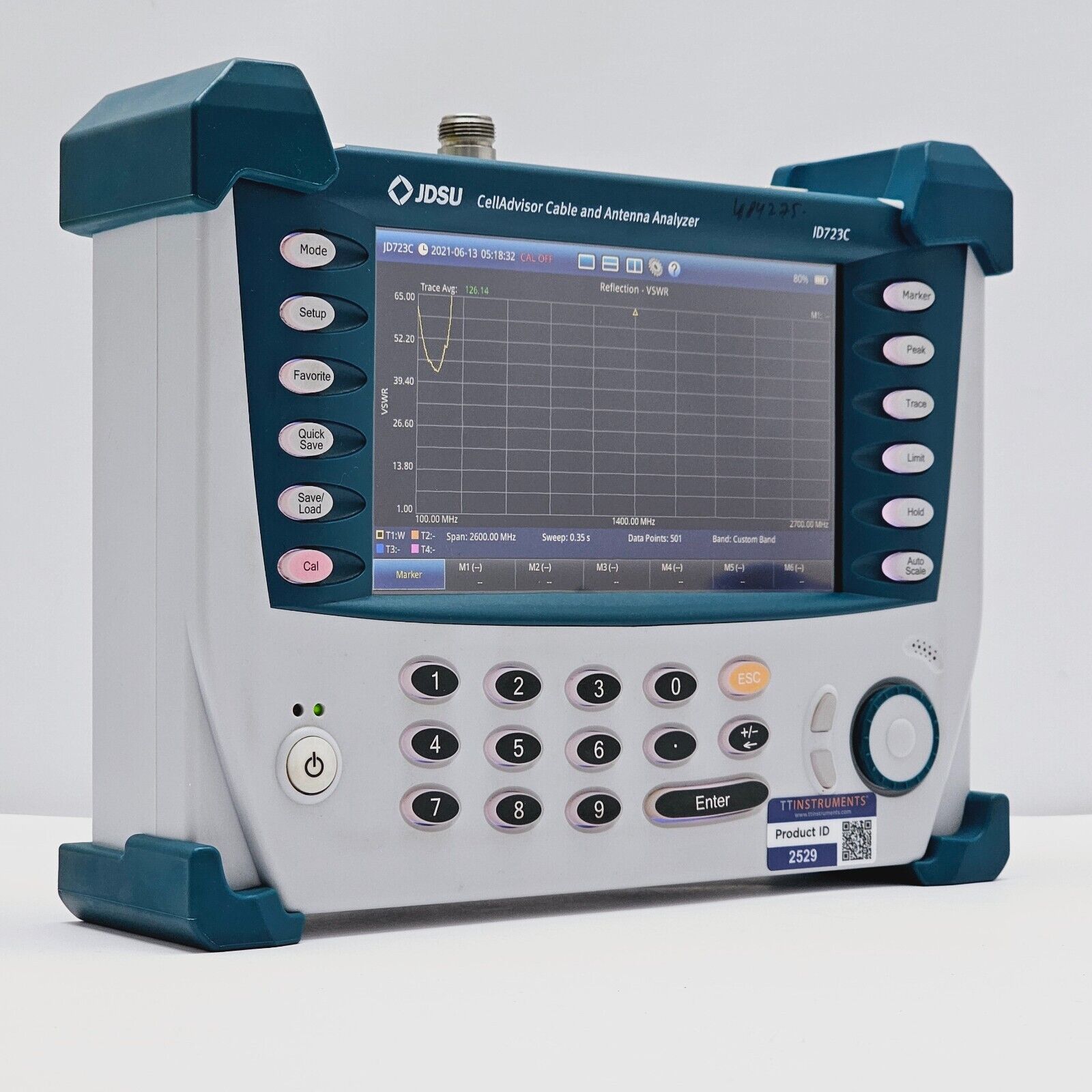 JDSU JD723C CellAdvisor Base Station Analyzer 2.7 GHz w/ JD72450509 Calibrator